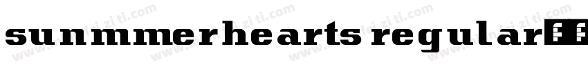 sunmmerhearts regular字体转换